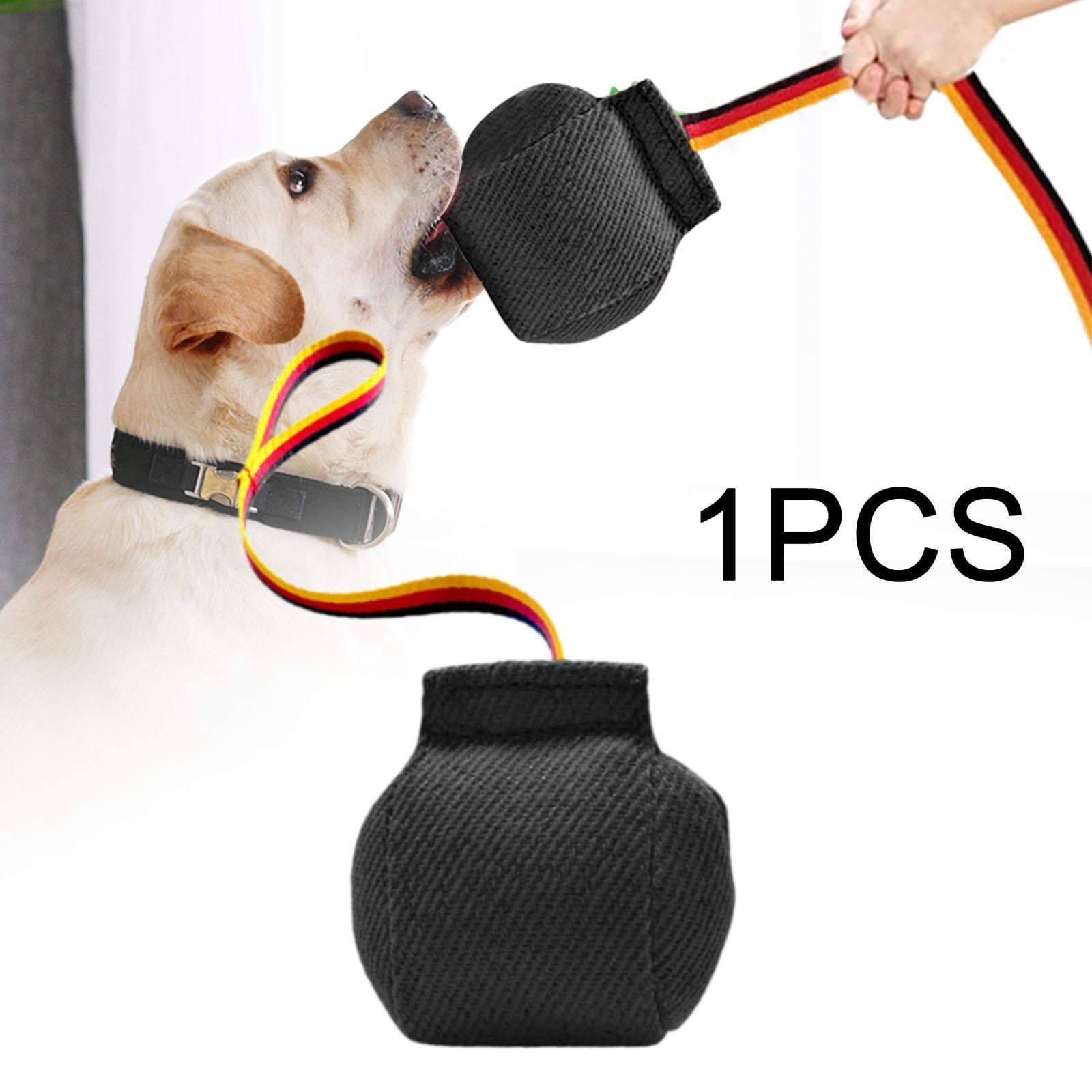 balikha Dog Bite Tug Toy Pull Toy,Lightweight,Portable,Bite Resistant Bite Training Interactive Toy for Small Medium Dog Pet Supplies Black