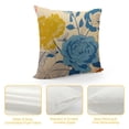 thumbnail image 4 of RUIYC  Blue and Yellow Pillow Covers Farmhouse  Outdoor Throw Pillow Covers  Decorative for Couch Sofa Patio Porch Flowers Pattern, 4 of 5