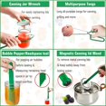 thumbnail image 3 of 8 Pieces Canning Kits,Stainless Steel Canning Supplies Starter Kit for Beginners,Multifunctional Canning Rack Canning Essentials Tools Set for Wide and Regular Mason Jars Home Canning Jars, 3 of 8