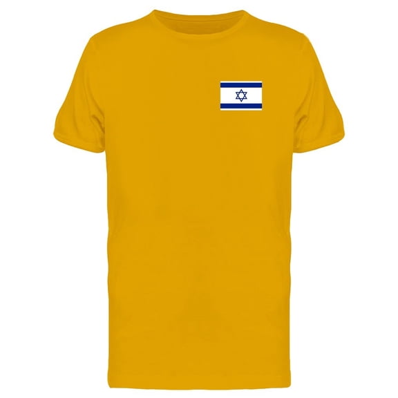 Israel Flag Upperside Tee Men's -Image by Shutterstock