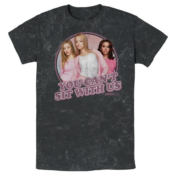 Men's Mean Girls You Can't Sit With Us Portraits Graphic Tee Black 2X Large