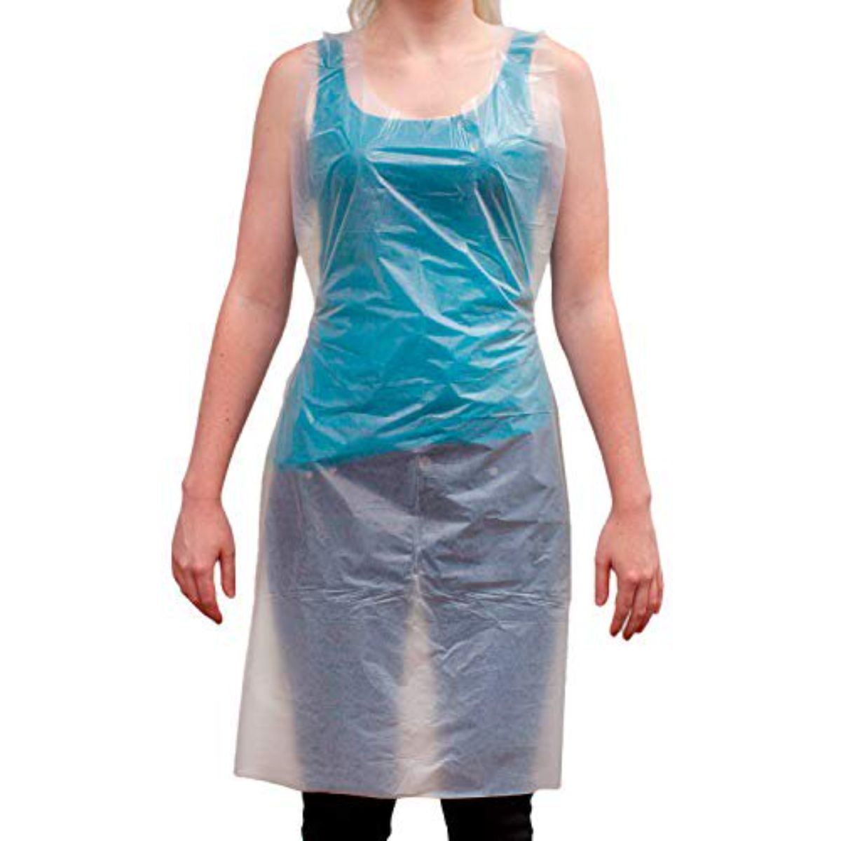Kleen Chef Disposable Food Handling Light Poly Aprons, OSFM (100 per