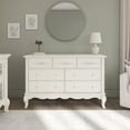 thumbnail image 4 of Evolur Aurora 7-Drawer Double Dresser in Ivory Lace, Spacious Drawers, 4 of 9