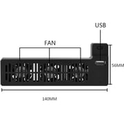 USB Cooling fan Compatible with Xbox One X Console, with 3 Cooling Fans and one 2.0 USB Port - Only Compatible with Xbox one X