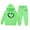 Green, variant on Girls Outfit Sets Toddler Boy Girl Long Sleeve Cute Print Warm Hoodie Sweatpant Kids Outfits Sweat Suit,1-9Y