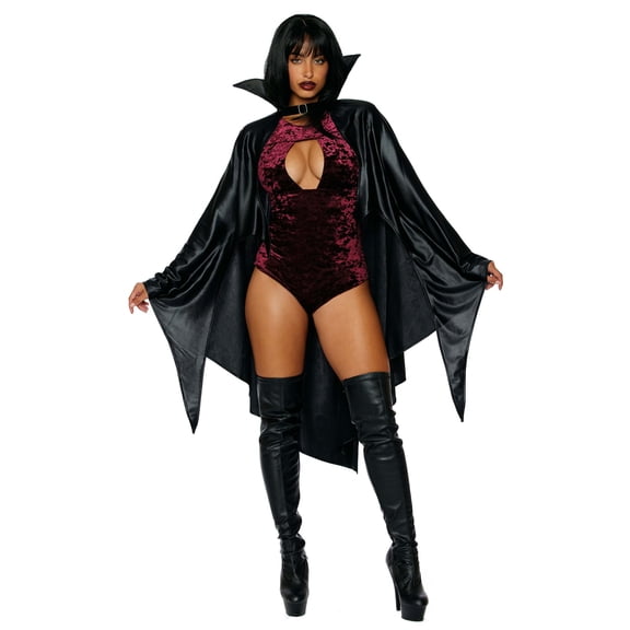 Women's Vampire Poncho Cape Costume