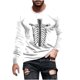 thumbnail image 2 of Blusas y camisas de manga larga con cuello redondo para hombre, moda informal, estampado, deportivas, de manga larga, cuello redondo, blusas, camisas para hombre, blusa de poliéster, 2 of 5