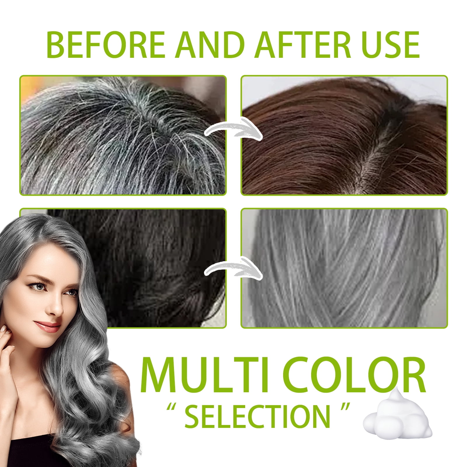 Alvantor 3-in-1 Purple Hair Dye Shampoo with Argan Oil and Herbal Extract Moisturizing Color-Depositing Formula, 3.38fl.oz