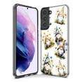 thumbnail image 3 of MUNDAZE Samsung Galaxy S10 Plus Shockproof Clear Hybrid Protective Phone Case Cute White Blue Daisies Gnomes Cover, 3 of 5