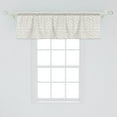 thumbnail image 2 of Ambesonne Abstract Window Valance, Spiraling Waving Shapes, 54" X 18", Pale Tan White, 2 of 3