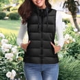 thumbnail image 6 of Baberdicy Vest for Women, Women's Winter Warm Vest Outerwear Thick Padded Sleeveless Casual Vest with Hood Puffer Vest Women 2Xl, 6 of 6