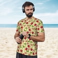 thumbnail image 4 of Wukai Cherries and Ladybirds Print Men's Short-Sleeved Mesh T-Shirt,Quick-Dry Short Sleeve Workout T-Shirt-Small, 4 of 8