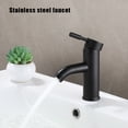 thumbnail image 2 of Grifo del lavabo del baño Grifo del lavabo del lavabo negro Anti-salpicaduras para la cocina del baño FLhrweasw Nuevo, 2 of 7