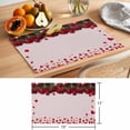 thumbnail image 6 of Valentine's Day Placemats Set of 8, Modern Romantic Red Love Heart Flower Petal Pink Non-Slip Place Mats Washable Table Mats for Kitchen Dining Table Decorations Indoor/Outdoor, 6 of 9