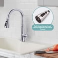 thumbnail image 2 of Wowow 3-Function Sprayer Pull Down Kitchen Faucet Spray Head Replacement with 9-Adapter Kit in Brushed Nickel, 2 of 5