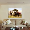 thumbnail image 2 of John Frederick Herring Jr. Painting A Horse Pigs Cows and Ducks Sporting and Equestrian Canvas Art Framed Horse Wall Art, 2 of 7