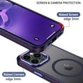 thumbnail image 5 of for iPhone 13 Pro Max Case, iPhone 13 Pro Max Phone Case  [Compatible with Magsafe] Translucent Shockproof Women Men Girls Protective Phone Case for iPhone 13 Pro Max 6.7"-Purple., 5 of 14
