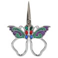 thumbnail image 2 of Vintage Embroidery Scissors Butterfly Shaped Practical Ergonomic Handle Scissors for Sewing DIY Silver Green Purple, 2 of 14
