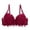 Burgundy, variant on Women Bras Sexy Lace Large Size Breathable Adjustable Elasticity Comfortable Bras