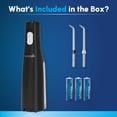 thumbnail image 5 of Waterpik Cordless Express Portable Water Flosser with 2 Settings, 2 Tips, ADA Accepted, Black (Packaging May Vary), 5 of 10