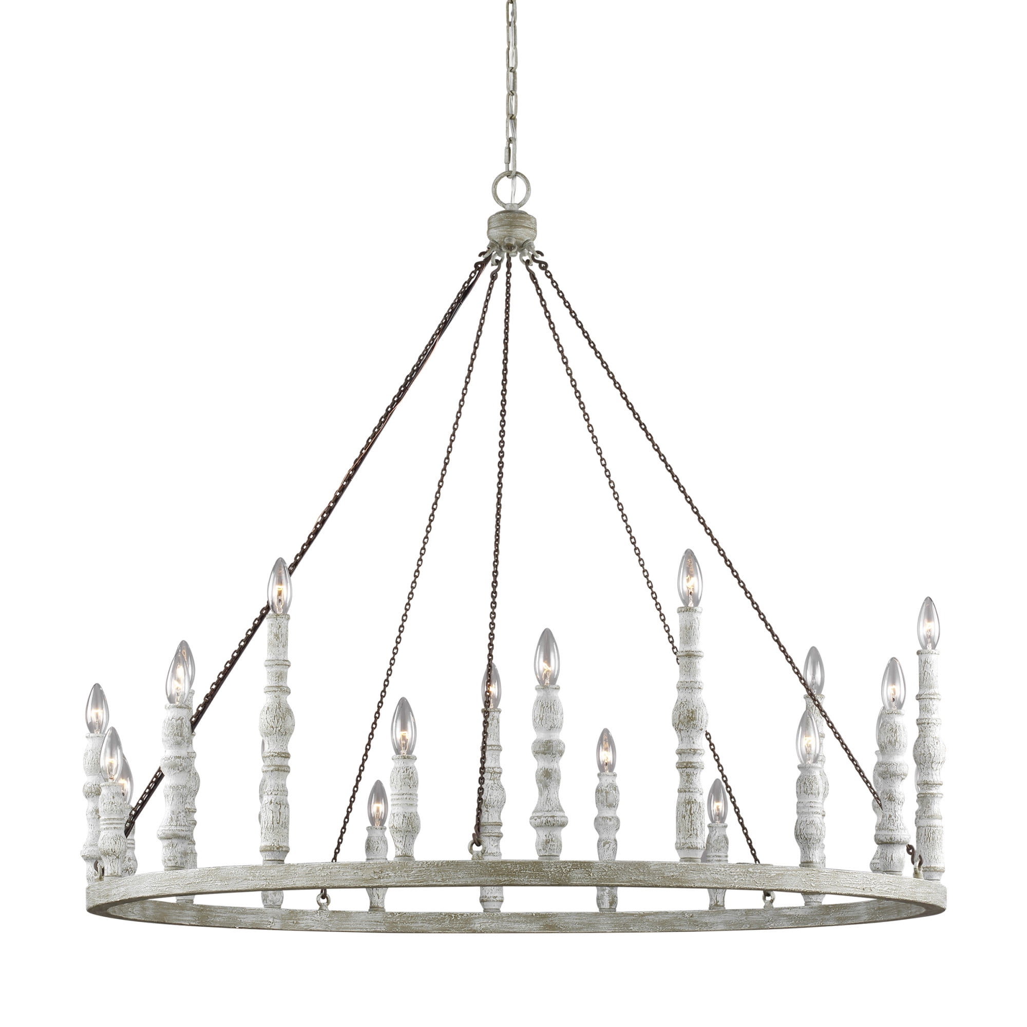 Feiss F3141/20 Norridge 20 Light 47" Wide Taper Candle Ring Chandelier