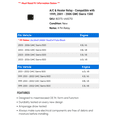 thumbnail image 2 of A/C & Heater Relay - Compatible with 1999, 2001 - 2006 GMC Sierra 1500 2002 2003 2004 2005, 2 of 2