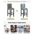 thumbnail image 3 of Coastal Seahorse Blue Green Bar Stool Covers Set of 2, Summer Ocean Starfish Coral Stretch Washable Bar Chair Covers with Backs, Removable Pub Counter Height Chair Cover for Kitchen Dining Room Cafe, 3 of 7