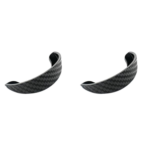 2-Pack Universal Car Backup Camera Rain Covers, Silicone Waterproof Lens Visors for Rearview and 360-Degree Cameras, Black
