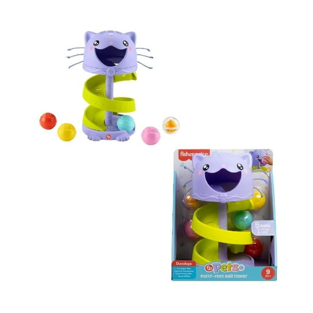 Juguete para Bebés Fisher Price Gatito Pelotitas Rodantes