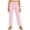 Pink, variant on Wutalume Women's Checkered Straight Leg Pants - Elastic Waist Casual Trousers, Loose Fit Plaid Pattern for Daily Wear,Black L