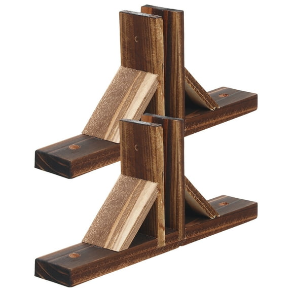 FOLOYORI Fence Stand Wood Resists Harsh Weather 2Pcs 10.8x4.9in