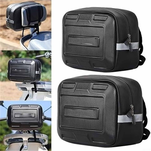 9L Bike Rack Bag Handlebar Bag - Bike Bag Tail Tools Bag, Hard Shell Bike Tool Storage Bag | Tail Bike Handlebar Bag, Front Fork Storage Organizer, Sport Bike Tail Bag, 1Pcs