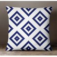 thumbnail image 2 of S4Sassy Home Decor Blue Ikat Print Pillow Case Decorative Square Cushion Cover Throw-12 x 12 Inches, 2 of 4