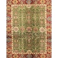 thumbnail image 1 of Ahgly Company Machine Washable Indoor Rectangle Abstract Metallic Gold Area Rugs, 5' x 8', 1 of 7