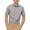Gray, variant on Men's Basic Urban Slim Fit Short Sleeve Dress Shirts
