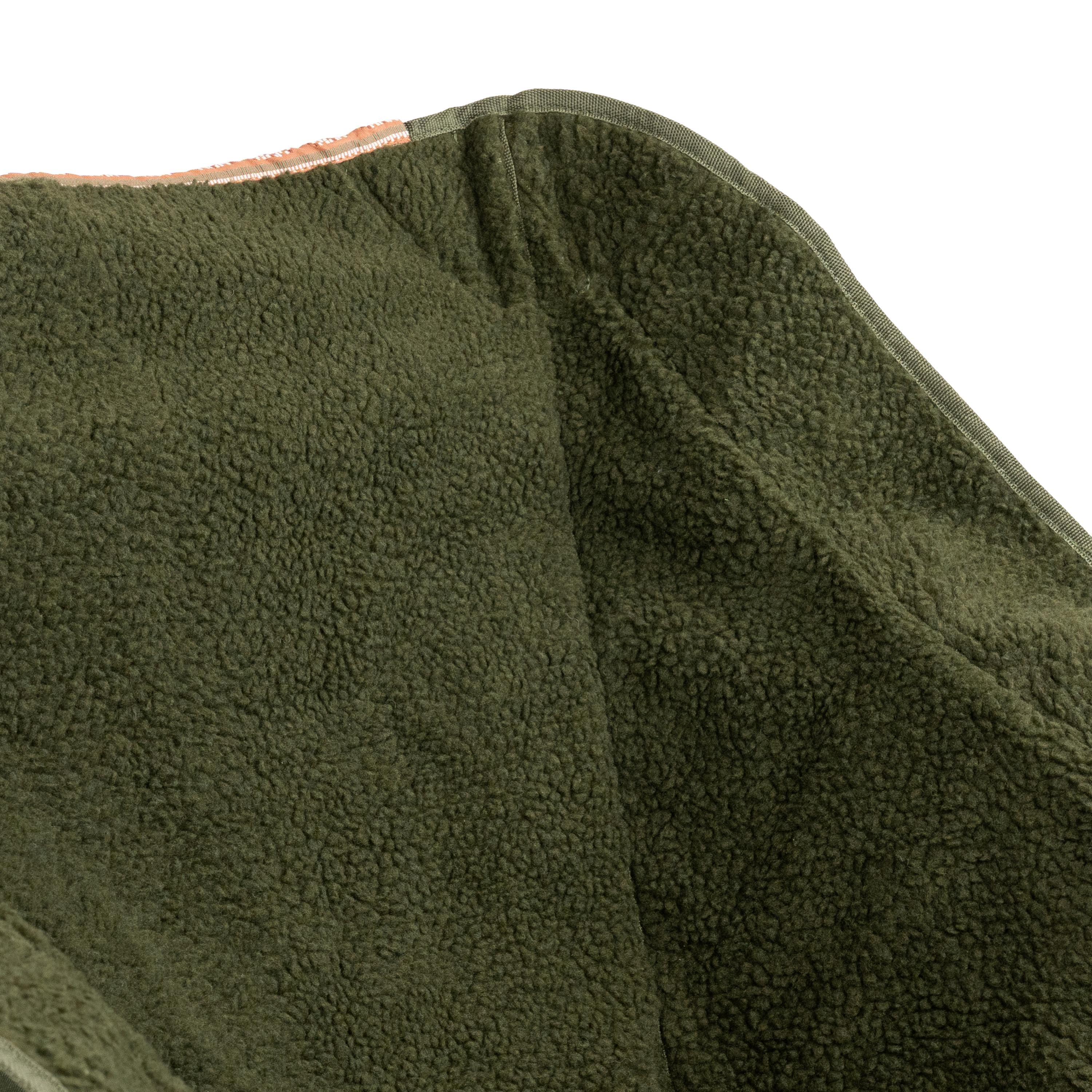 GCI Outdoor Fleece Rocker Sherpa Rocking Camping Chair with Cup Holder, Olive