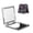 Square, variant on Skull Day Dead Mexican Flower Portable Double-Sided Face Mirror Square, Magnifying Compact Pocket Mirror with PU Leather Cover