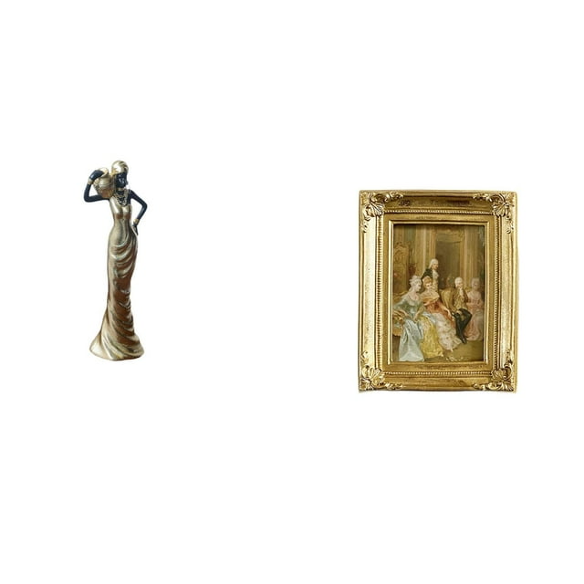 Figura de escritorio,Figuritas africanas,artesanías,artículos de escritorio coleccionables,Estatua de dama tribal,pieza de arte para decoración del hogar,Marco de fotos,Soporte para marco de