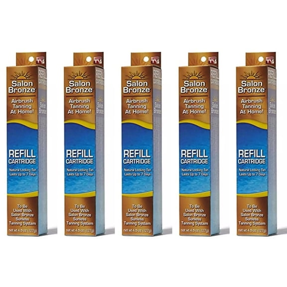 Salon Bronze Airbrush Tanning System Refill XL 4.5 Oz 5 Pack Bulk