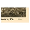 thumbnail image 2 of Historic Panoramic View - Middlebury Vermont - Burleigh 1886 - Vintage Wall Art, 2 of 4