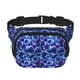 thumbnail image 1 of Fotbe Blue Lightning1 Cangurera Cuadrada con Estampado de Doble Capa, Bolsa de Cintura Ajustable Mini para Hombres y Mujeres, 1 of 9