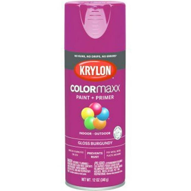 Krylon Diversified Brands 249414 12 oz Gloss Spray Paint, Burgundy