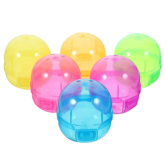 LULULION 12Pcs Plastic Round Vending Machine Capsules for Candy Storage and Party Favors