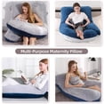 thumbnail image 2 of Full body pillow, suitable for sleep cooling, U-shaped pillow, with detachable and washable features, 2 of 6