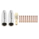 thumbnail image 3 of 13pcs 14ak Welding Torch Consumables 0.9mm Torch Nozzle Tip Holder Of 15ak Welding Torch, 3 of 5