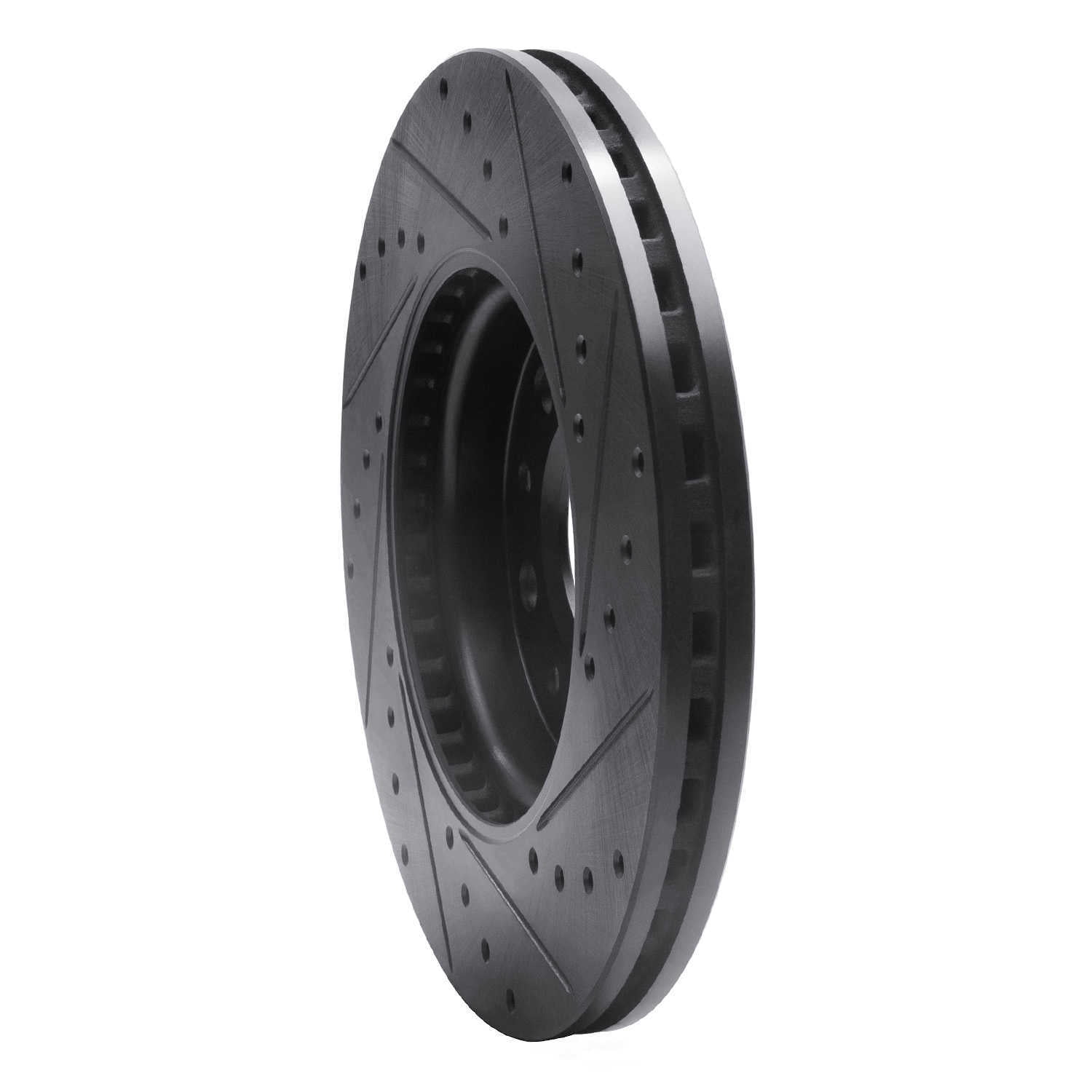 Dynamic Friction Company 633-45023L DFC Brake Rotor - Drilled And Slotted - Black