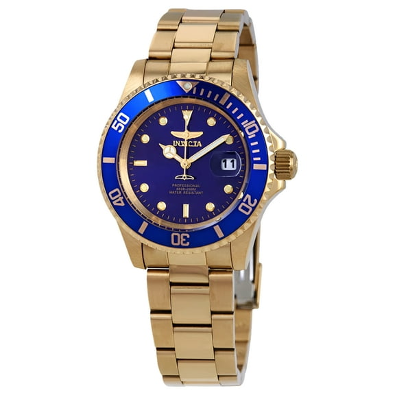 Invicta Pro Diver Gold-tone Blue Dial 40 mm Men's Watch 26974