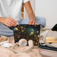 thumbnail image 7 of Makeup Bag Small Cosmetic Bags for Women Travel Toiletry Bag Zipper Pouch Purse Organizer Pouches, Library Books Magic Vintage Starry, 7 of 7