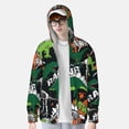 thumbnail image 4 of Gaeub Dinosaur Skeleton Men's and Women's UPF 50+ Long-Sleeved Sun Protection Clothing, Fishing Shirt Long Sleeve Zip - Large, 4 of 9