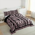 thumbnail image 3 of Homewish Cheetah Zebra Print 2pcs Bedding Comforter Set for Boys Girls,Animal Print Twin Comforter Sets,Geometric Stripes Lines Breathable Bedding Set,Super Cozy Room Decor,Reversible, 3 of 8